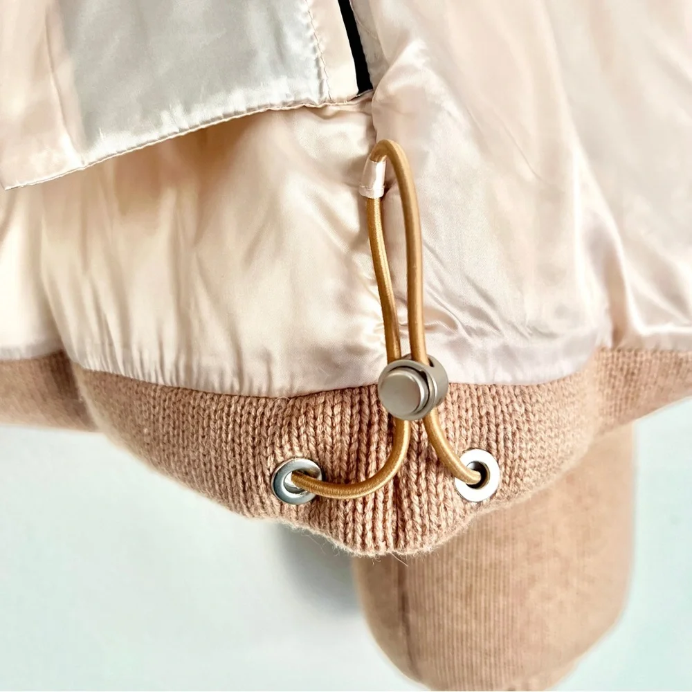 NICOLE BENISTI Kensington Cashmere Wool Down Puffer Coat in Rich Caramel - Picture 11 of 15
